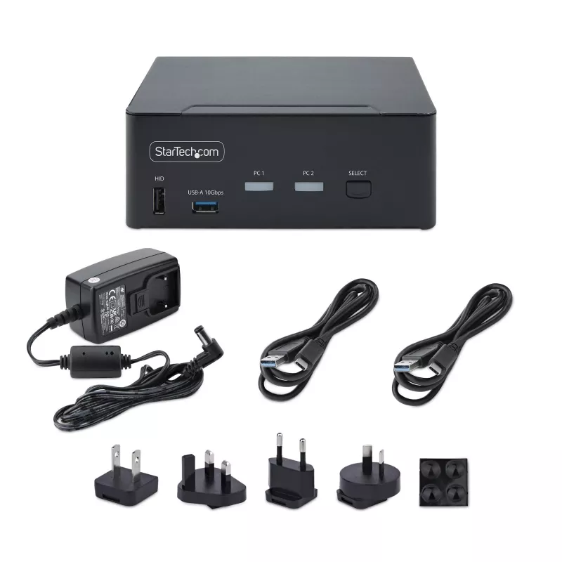 StarTech.com P2CDD143-KVM-SWITCH Διακόπτης KVM Μαύρο