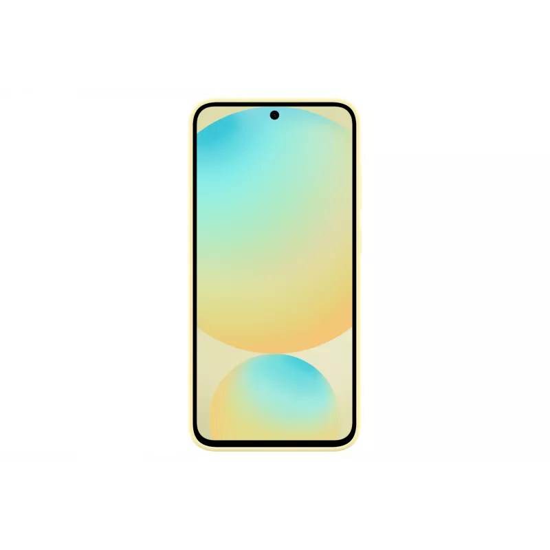 Θήκη Samsung Galaxy S24 FE Μονόχρωμη Κίτρινη με βάση στήριξης