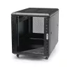 StarTech.com Ερμάριο διακομιστή 4 στύλων 12U, κλειδωμένο ερμάριο δεδομένων 19 ιντσών για εξοπλισμό υπολογιστών/AV/IT, rack γραφείου/οικιακού δικτύου με τροχούς & ρυθμιζόμενες ράγες τοποθέτησης