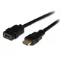 StarTech.com HDEXT2M καλώδιο επέκτασης High Speed HDMI 2 m, HDMI αρσενικό-θηλυκό, Ultra HD 4K x 2K, 10,2 Gbit/s, 28 AWG, θωρακισμένο, επιχρυσωμένο, μαύρο