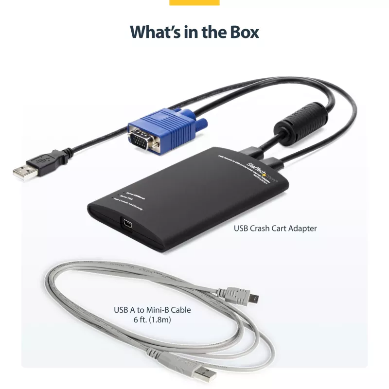 StarTech.com Προσαρμογέας φορητού υπολογιστή KVM console σε USB 2.0 Crash Cart