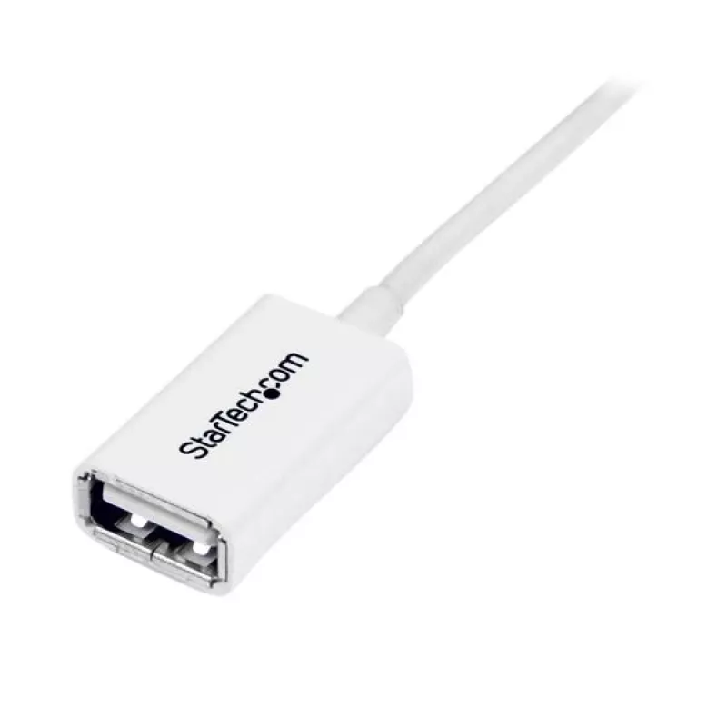StarTech.com USBEXTPAA1MW καλώδιο προέκτασης USB 2.0, USB-A σε USB-A, αρσενικό/θηλυκό, 1 m, λευκό