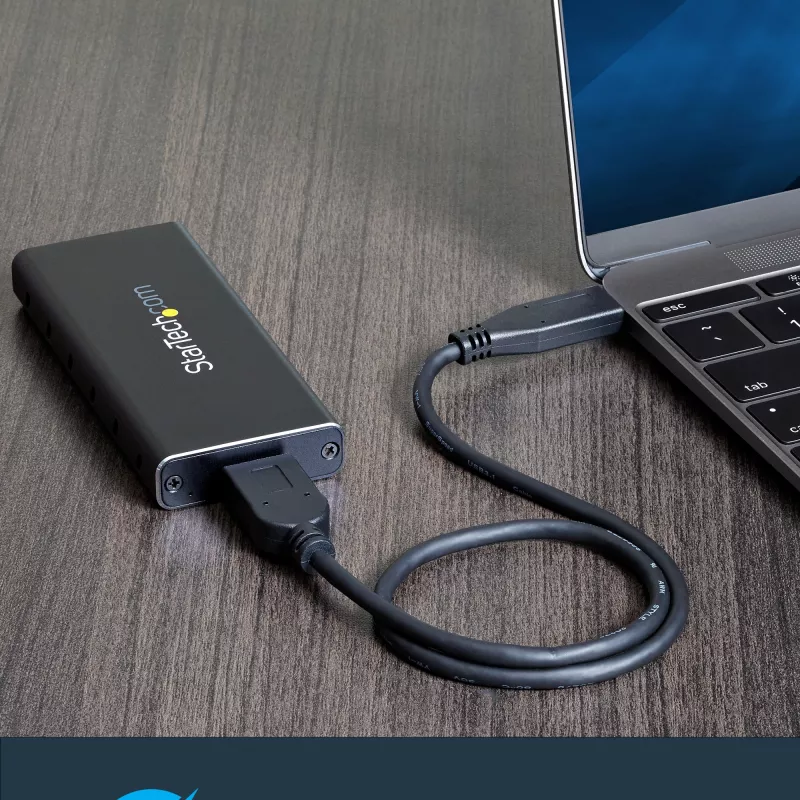 StarTech.com Θήκη M.2 SSD για M.2 SATA SSD - USB 3.1 (10 Gbit/s) με καλώδιο USB-C