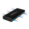 StarTech.com Θήκη M.2 SSD για M.2 SATA SSD - USB 3.1 (10 Gbit/s) με καλώδιο USB-C