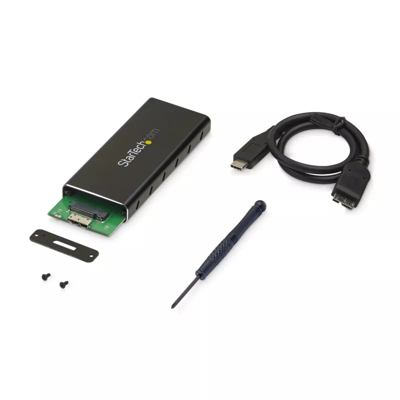 StarTech.com Θήκη M.2 SSD για M.2 SATA SSD - USB 3.1 (10 Gbit/s) με καλώδιο USB-C