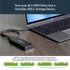 StarTech.com Θήκη M.2 SSD για M.2 SATA SSD - USB 3.1 (10 Gbit/s) με καλώδιο USB-C