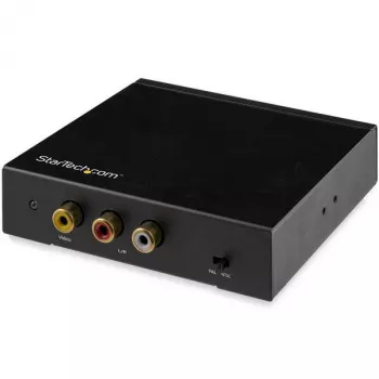 StarTech.com HD2VID2 μετατροπέας HDMI σε RCA (σύνθετο βίντεο) με ήχο, NTSC/PAL, 1080p, μαύρος
