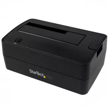 StarTech.com Σταθμός σύνδεσης δίσκου USB 3.1 σε SATA Single Bay, Σταθμός δίσκου USB 3.1 (10 Gbps), εξωτερικός σταθμός σύνδεσης SATA III HDD/SSD 2,5/3,5 ιντσών, Υποδοχή δίσκου με φόρτωση από πάνω