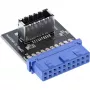 InLine Προσαρμογέας εσωτερικός USB 3.0 σε USB 3.1 Frontblenden Key-A