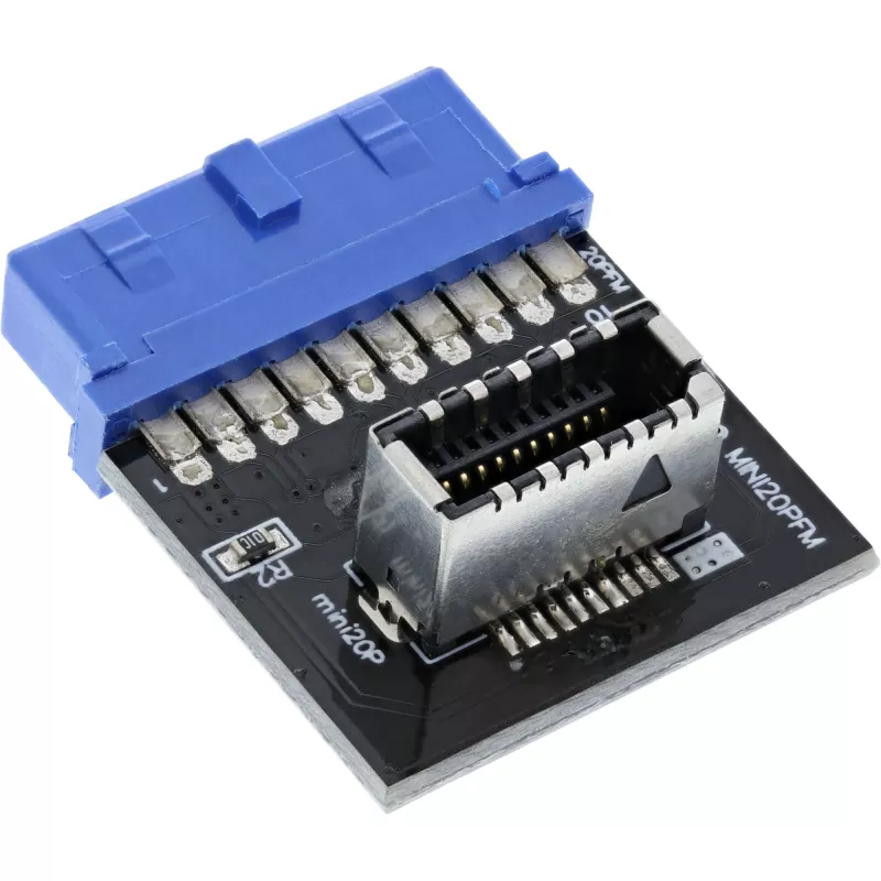InLine Προσαρμογέας εσωτερικός USB 3.0 σε USB 3.1 Frontblenden Key-A