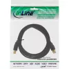 Καλώδιο USB 2.0 Type A αρσενικό / Type B θηλυκό μαύρο επιχρυσωμένο 0,3m InLine 34503S