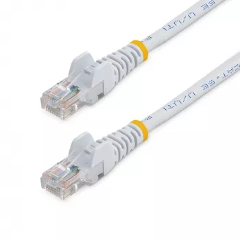 StarTech.com Καλώδιο δικτύου Cat5e Ethernet με βύσματα RJ45 snagless – 10 m, Λευκό