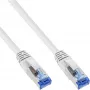 Καλώδιο Patch InLine S/FTP PiMF Cat.6A χωρίς αλογόνα 500 MHz λευκό 2 m