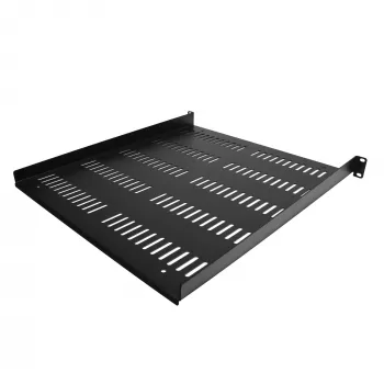 StarTech.com SHELF-1U-20-FIXED-V αεριζόμενο ράφι 1U για rack διακομιστή, 19", πρόβολος, μπροστινή τοποθέτηση, ικανότητα φόρτωσης 25 kg, βάθος 20" (50 cm), μαύρο