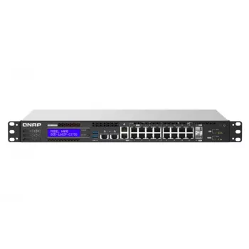 QNAP QGD-1602P Managed L2 Gigabit Ethernet (10/100/1000) Power over Ethernet (PoE) 1U μαύρο, γκρι