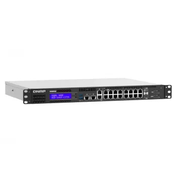 QNAP QGD-1602P Managed L2 Gigabit Ethernet (10/100/1000) Power over Ethernet (PoE) 1U μαύρο, γκρι