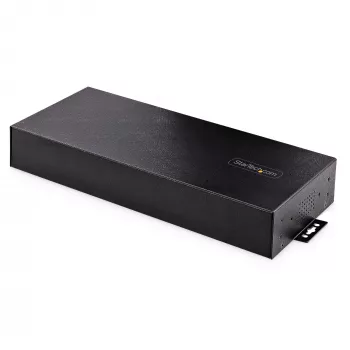 StarTech.com 16-Port Βιομηχανικό USB 3.0 Hub 5Gbps, μέταλλο, τοποθέτηση DIN/επιφάνειας/rack, προστασία ESD, τροφοδοσία με κλέμμα, έως 120 W κοινής φόρτισης USB, Dual-Host Hub/Switch