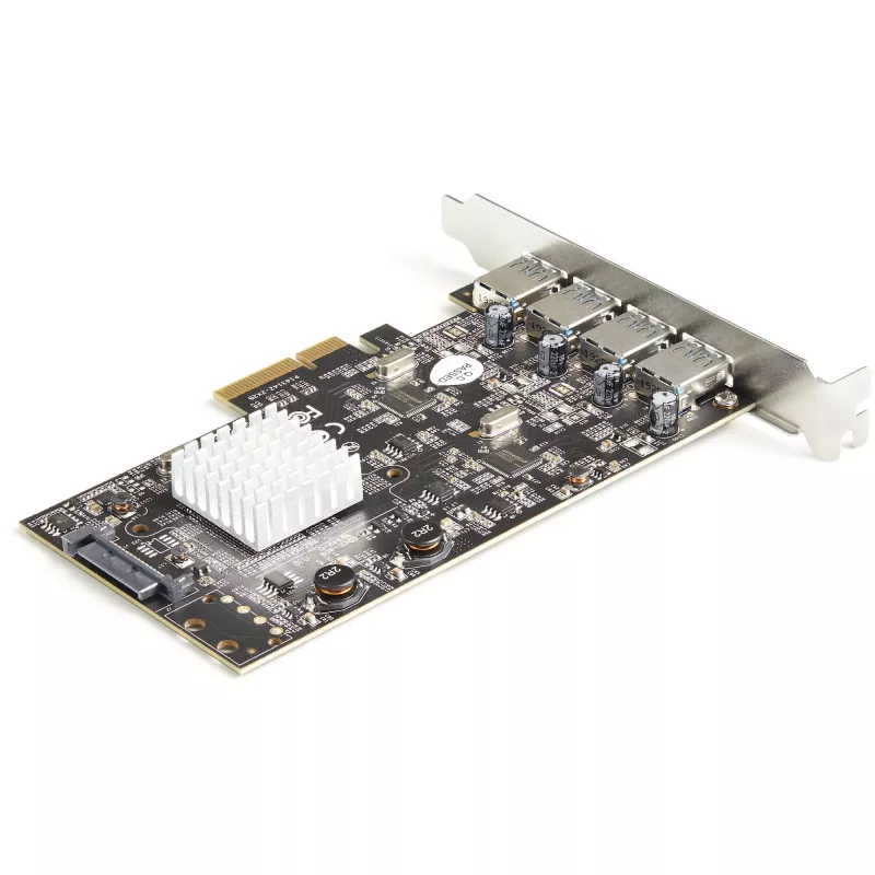 StarTech.com Κάρτα USB PCIe 4 θυρών – 10 Gbit/s USB 3.1/3.2 Gen 2 Τύπου-A Κάρτα επέκτασης PCI Express με 2 ελεγκτές – 4x USB-A – Πρόσθετη κάρτα προσαρμογέα USB PCIe – Windows/Mac/Linux