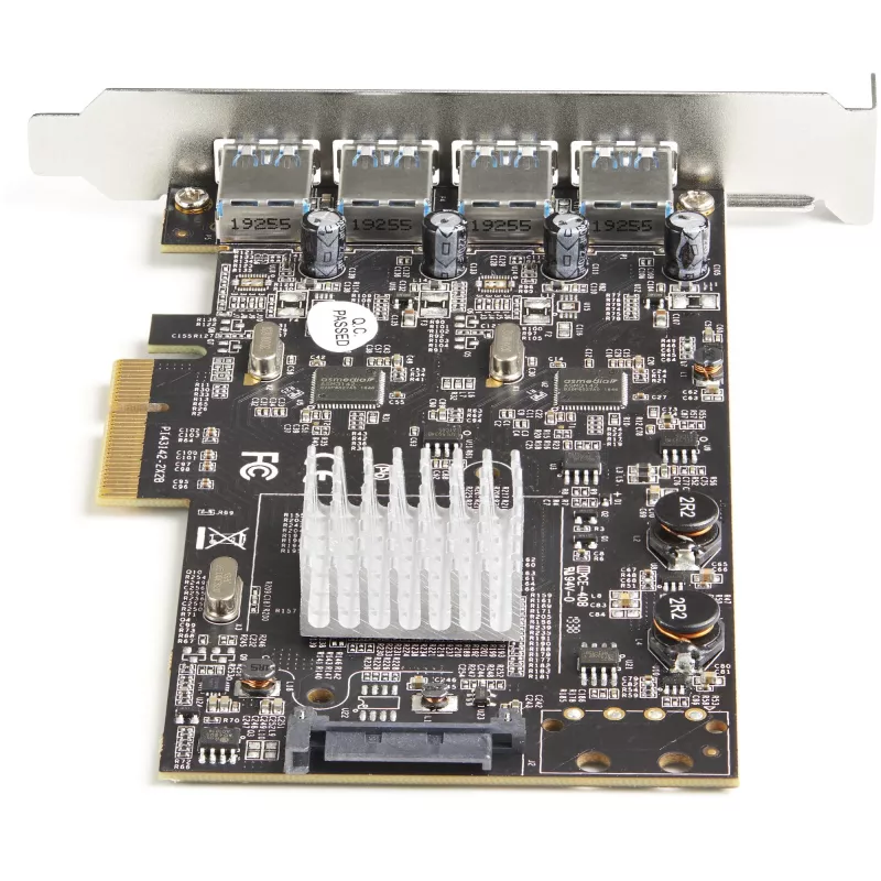 StarTech.com Κάρτα USB PCIe 4 θυρών – 10 Gbit/s USB 3.1/3.2 Gen 2 Τύπου-A Κάρτα επέκτασης PCI Express με 2 ελεγκτές – 4x USB-A – Πρόσθετη κάρτα προσαρμογέα USB PCIe – Windows/Mac/Linux