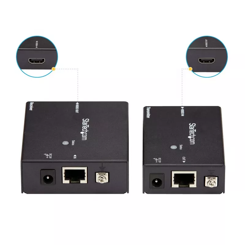 StarTech.com Επέκταση HDMI μέσω CAT5e HDBaseT – Τροφοδοσία μέσω καλωδίου – Ultra HD 4K – TAA