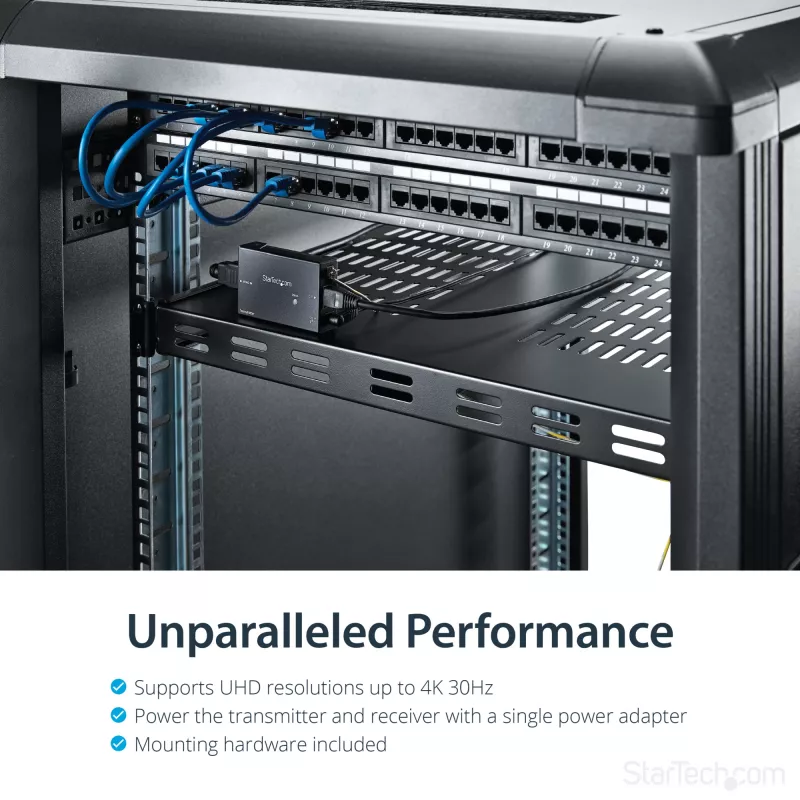 StarTech.com Επέκταση HDMI μέσω CAT5e HDBaseT – Τροφοδοσία μέσω καλωδίου – Ultra HD 4K – TAA