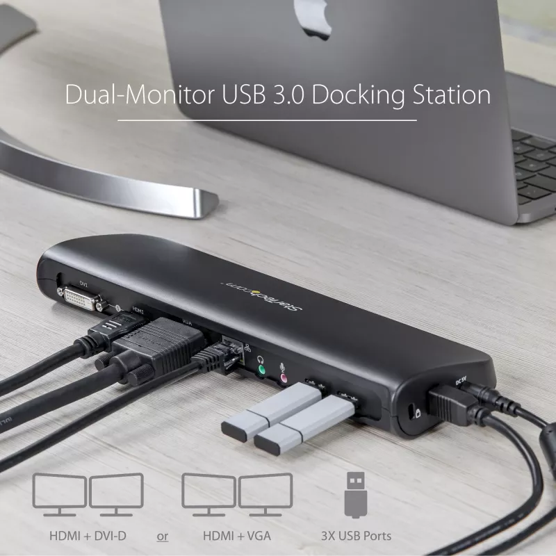 StarTech.com Σταθμός σύνδεσης USB 3.0 για δύο οθόνες με HDMI & DVI/VGA