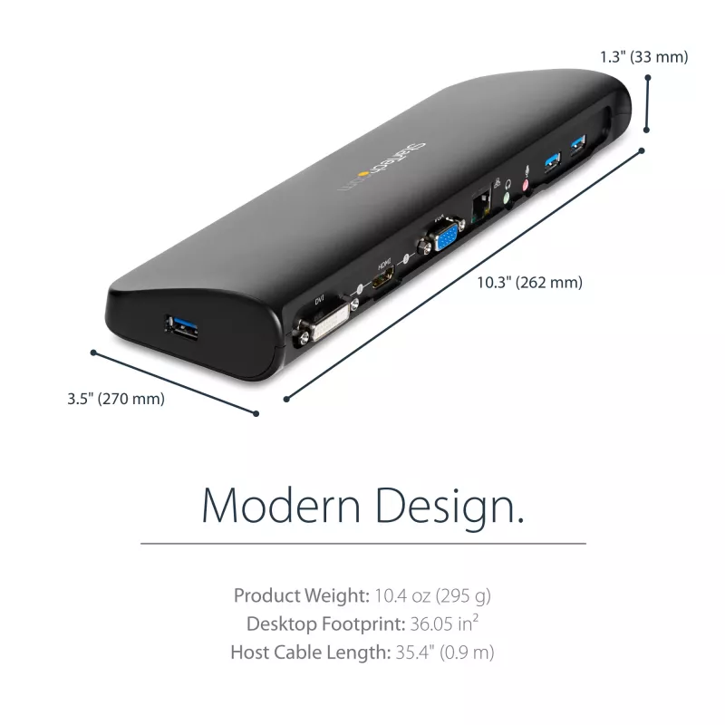 StarTech.com Σταθμός σύνδεσης USB 3.0 για δύο οθόνες με HDMI & DVI/VGA