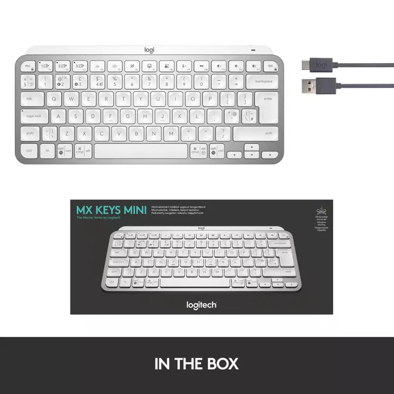 Logitech MX Keys Mini Ασύρματο φωτιζόμενο πληκτρολόγιο Mini QWERTY