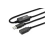 Microconnect USBAAF15A Καλώδιο USB USB 2.0 15 m USB A Μαύρο