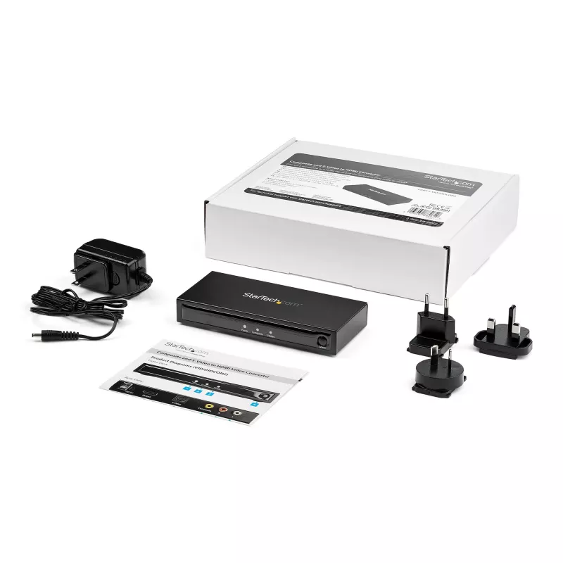 StarTech.com Μετατροπέας S-Video ή Composite σε HDMI με ήχο – 720p – NTSC και PAL