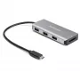 StarTech.com HB31C3ASDMB διανομέας USB-C 3 θυρών με συσκευή ανάγνωσης καρτών SD, 3x USB-A, 10 Gbps, USB 3.1, τροφοδοσία από τη θύρα, καλώδιο 25 cm, συμβατός με Thunderbolt 3