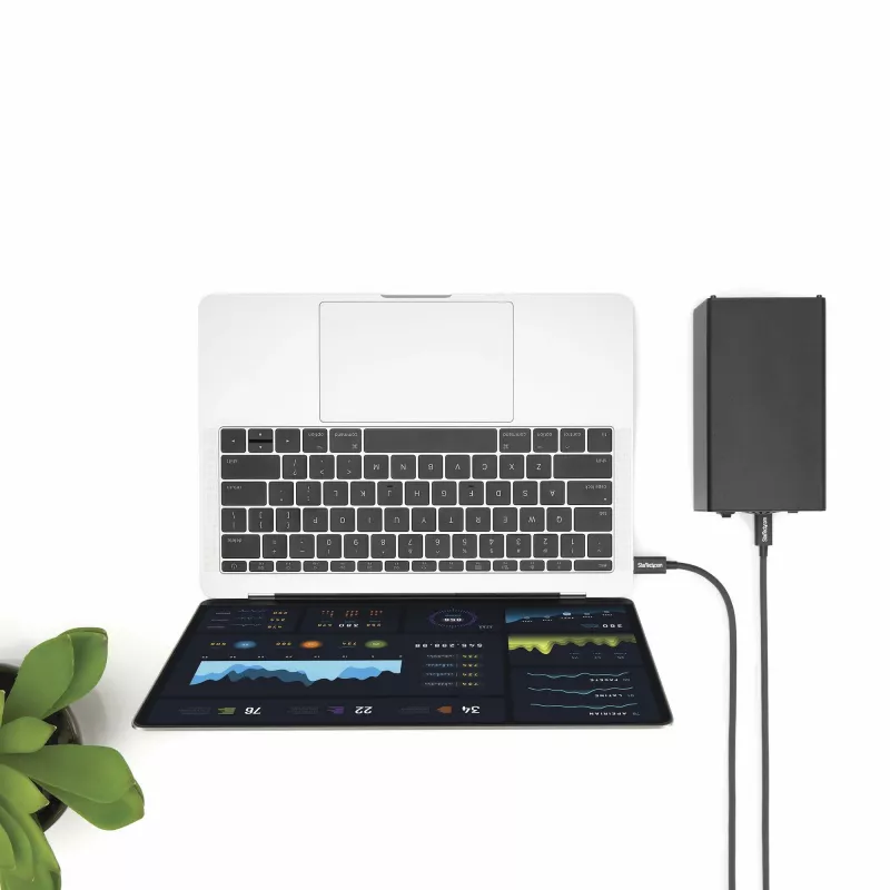 StarTech.com Καλώδιο USB-C Thunderbolt 3 (20Gbit/s) 2m – συμβατό με Thunderbolt, USB και DisplayPort
