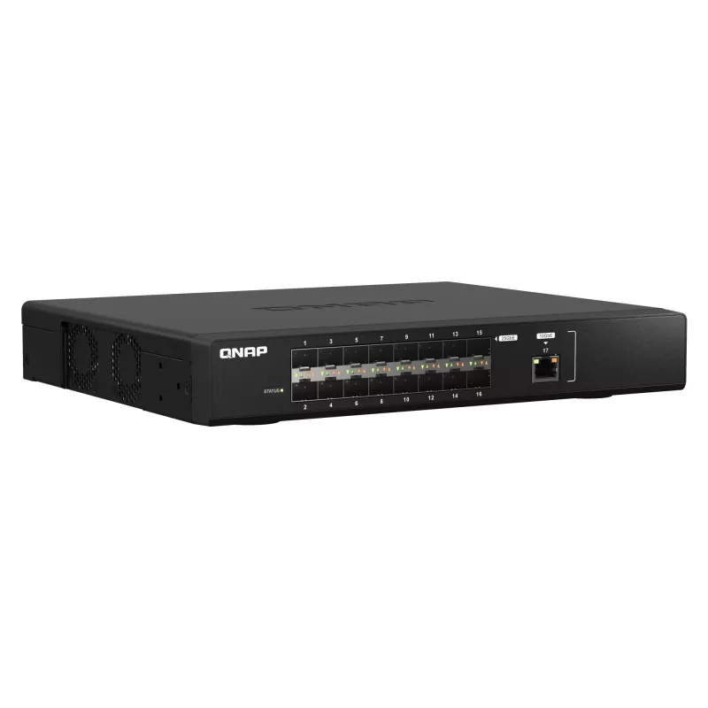 QNAP QSW-M5216-1T Διακόπτης δικτύου Managed L2 Μαύρο