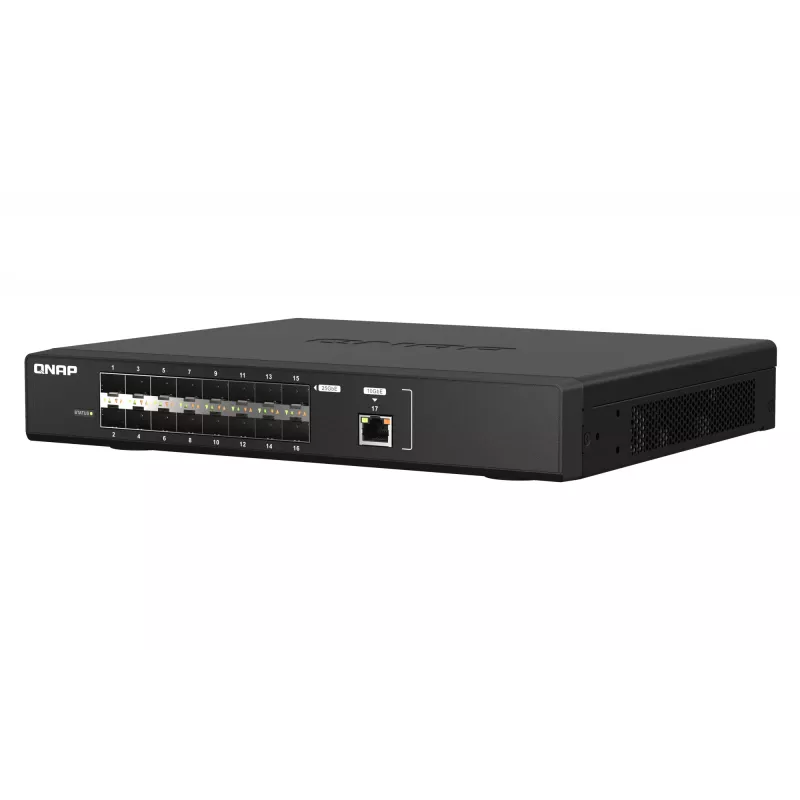 QNAP QSW-M5216-1T Διακόπτης δικτύου Managed L2 Μαύρο