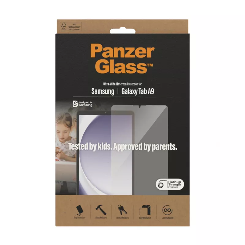 PanzerGlass ®️ Προστασία οθόνης Samsung Galaxy Tab A9 | Ultra-Wide Fit