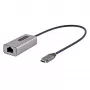 StarTech.com US1GC30B2 προσαρμογέας USB-C σε Gigabit Ethernet, USB 3.0, 10/100/1000 Mbps, ASIX AX88179A, καλώδιο 30 cm, γκρι