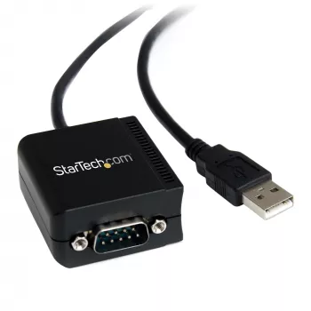 StarTech.com ICUSB2321FIS καλώδιο προσαρμογέα σειριακής FTDI USB σε RS232 DB9 1 θύρας, με οπτική απομόνωση, 2,5 m, μαύρο