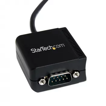 StarTech.com ICUSB2321FIS καλώδιο προσαρμογέα σειριακής FTDI USB σε RS232 DB9 1 θύρας, με οπτική απομόνωση, 2,5 m, μαύρο