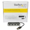 StarTech.com Φορητό hub USB 2.0 4 θυρών με ενσωματωμένο καλώδιο