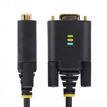 StarTech.com Καλώδιο προσαρμογέα 3 m USB σε σειριακό, διατήρηση COM, αντικαταστάσιμες βίδες/παξιμάδια, USB-A σε DB9 RS232, FTDI IC, προστασία ESD, Windows/macOS/Linux