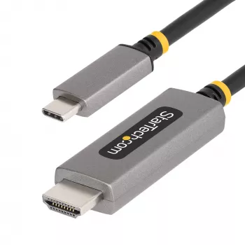StarTech.com Καλώδιο προσαρμογέα 10ft (3m) USB-C σε HDMI, 8K 60Hz, 4K 144Hz, HDR10, καλώδιο μετατροπέα βίντεο USB Type-C σε HDMI 2.1, συμβατό με USB-C DP Alt Mode/USB4/Thunderbolt 3/4 – USB-C laptop σε οθόνη HDMI