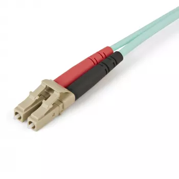 StarTech.com Καλώδιο οπτικής ίνας LC/UPC σε LC/UPC OM4 Multimode 1m, 50/125µm LOMMF/VCSEL Zipcord, 100G, χαμηλή εξασθένηση εισαγωγής – Καλώδιο patch οπτικής ίνας LSZH