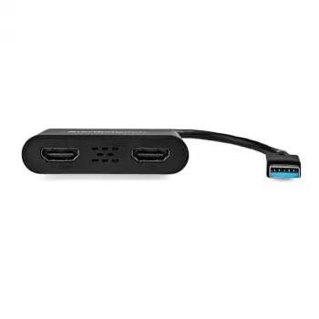 StarTech.com Προσαρμογέας USB 3.0 σε Dual HDMI, Μετατροπέας USB σε 2x οθόνες HDMI για Windows (χωρίς υποστήριξη macOS/ChromeOS/Linux) - TAA