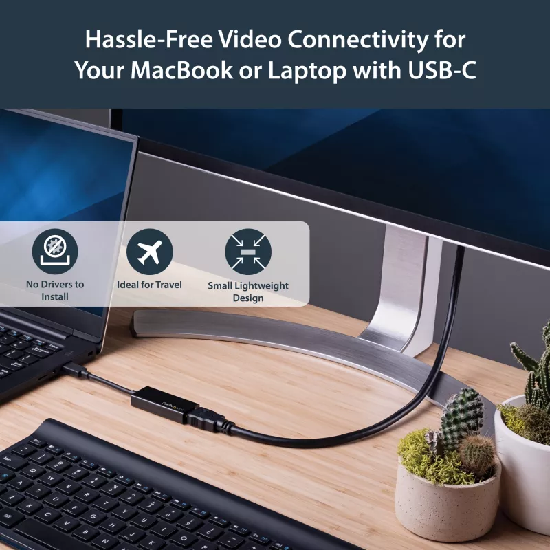 StarTech.com Προσαρμογέας USB-C σε HDMI – 4K 60 Hz, USB Type-C, έξοδος HDMI, 3840 x 2160 pixel