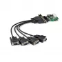 StarTech.com κάρτα προσαρμογέα PCI Express RS232 Serial 4 θυρών – PCIe RS232 Serial Host Controller Card – PCIe σε σειριακό DB9 – 16950 UART – κάρτα επέκτασης Low-Profile – Windows/Linux – TAA