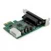 StarTech.com κάρτα προσαρμογέα PCI Express RS232 Serial 4 θυρών – PCIe RS232 Serial Host Controller Card – PCIe σε σειριακό DB9 – 16950 UART – κάρτα επέκτασης Low-Profile – Windows/Linux – TAA