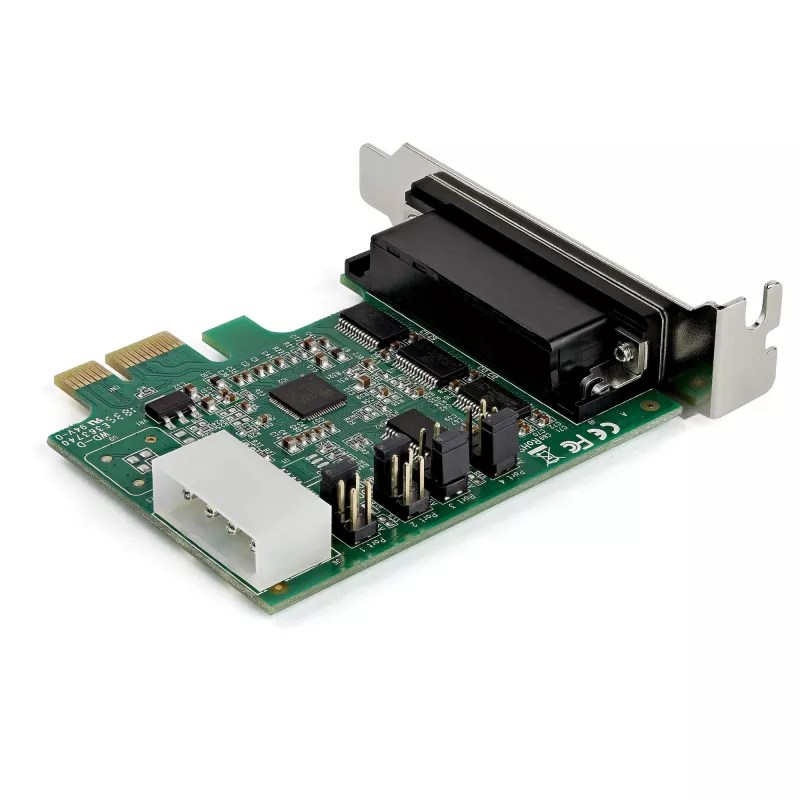 StarTech.com κάρτα προσαρμογέα PCI Express RS232 Serial 4 θυρών – PCIe RS232 Serial Host Controller Card – PCIe σε σειριακό DB9 – 16950 UART – κάρτα επέκτασης Low-Profile – Windows/Linux – TAA