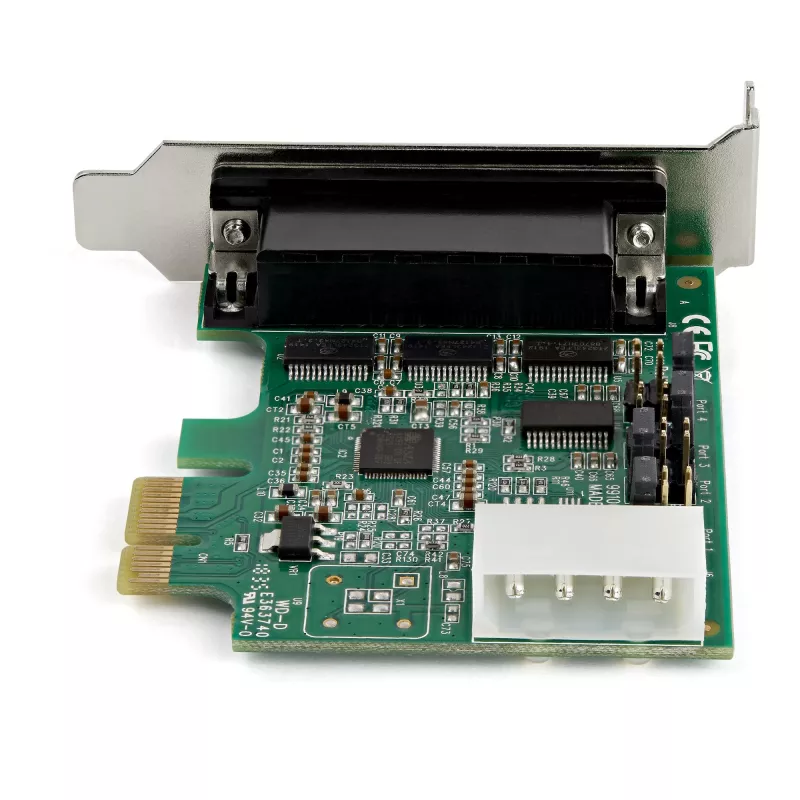 StarTech.com κάρτα προσαρμογέα PCI Express RS232 Serial 4 θυρών – PCIe RS232 Serial Host Controller Card – PCIe σε σειριακό DB9 – 16950 UART – κάρτα επέκτασης Low-Profile – Windows/Linux – TAA