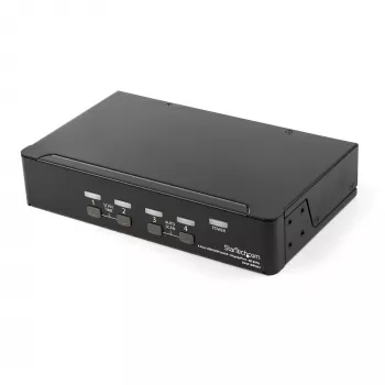 StarTech.com διακόπτης KVM DisplayPort 4 θυρών – 4K 60 Hz – μονή οθόνη – διακόπτης KVM Dual-Port UHD DP 1.2 USB με ενσωματωμένο USB-2.0 hub & ήχο – Dell, HP, Apple, Lenovo – συμμορφούμενο με TAA