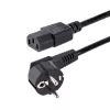StarTech.com καλώδιο τροφοδοσίας υπολογιστή 1m, 18AWG, καλώδιο τροφοδοσίας EU-Schuko σε C13, 250V 10A, μαύρο καλώδιο τροφοδοσίας αντικατάστασης, καλώδιο τροφοδοσίας TV/οθόνης, καλώδιο τροφοδοσίας Schuko CEE 7/7 σε IEC 60320 C13 - καλώδιο τροφοδοσίας PC